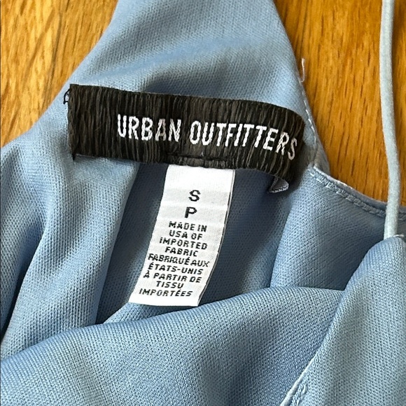 Urban Outfitters Light Blue Satin Mini Dress - Picture 4 of 5
